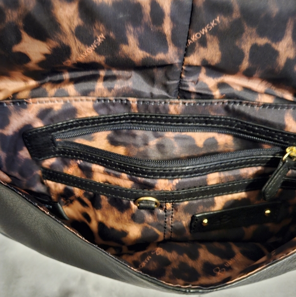 B. Markowsky Black Leather Clutch - Picture 6 of 8